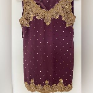 Gorgeous purple pant set. Great for parties, festivals, etc.